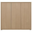 SCHUHSCHRANK 109,2/99,1/34,9 cm  - Eichefarben/Grau, MODERN, Holzwerkstoff/Kunststoff (109,2/99,1/34,9cm) - Carryhome