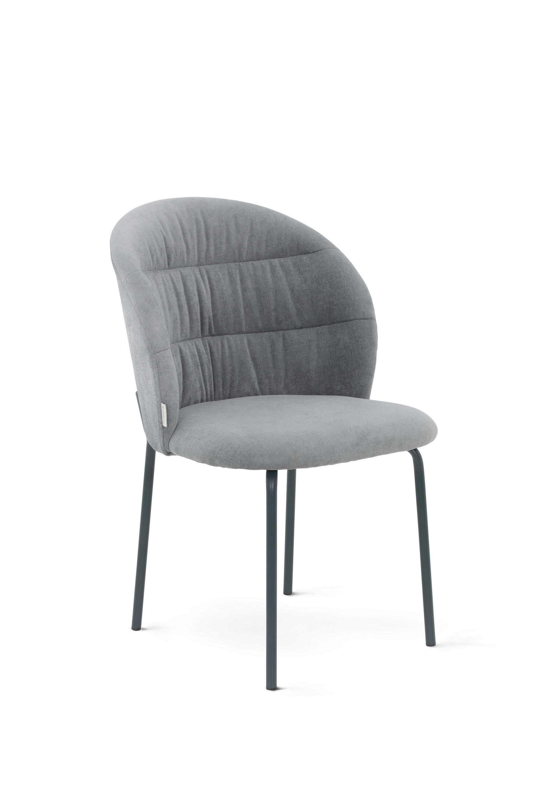 STUHL  in Stahl Chenille Metall, Textil  - Schwarz/Grau, Basics, Textil/Metall (51/83/59cm) - Tom Tailor