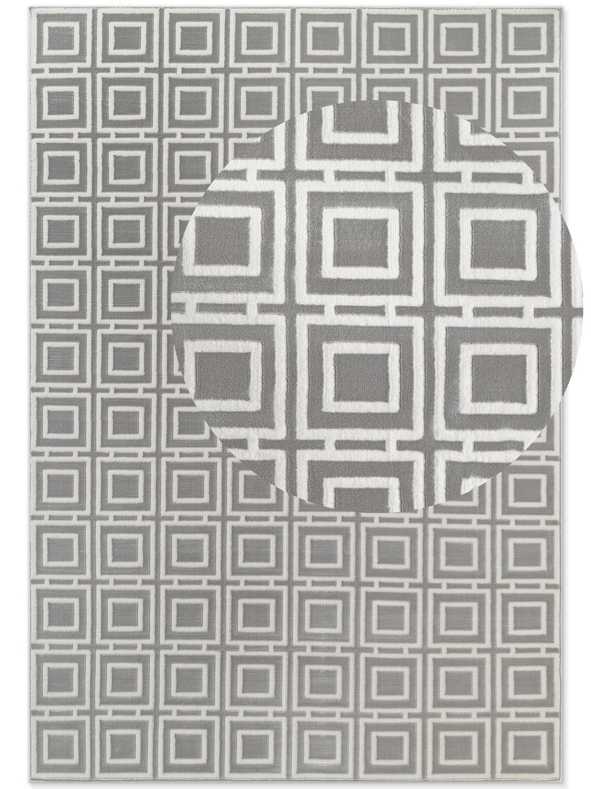 FLACHWEBETEPPICH 160/235 cm Perles Creme, Grau rechteckig  - Creme/Grau, Design, Kunststoff (160/235cm) - Elle Decoration