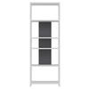 REGAL  56,9/160/25 cm Anthrazit, Weiss  - Weiss/Anthrazit, Design, Holzwerkstoff (56,9/160/25cm) - Livetastic