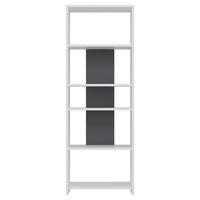 REGAL  56,9/160/25 cm Anthrazit, Weiss  - Weiss/Anthrazit, Design, Holzwerkstoff (56,9/160/25cm) - Livetastic