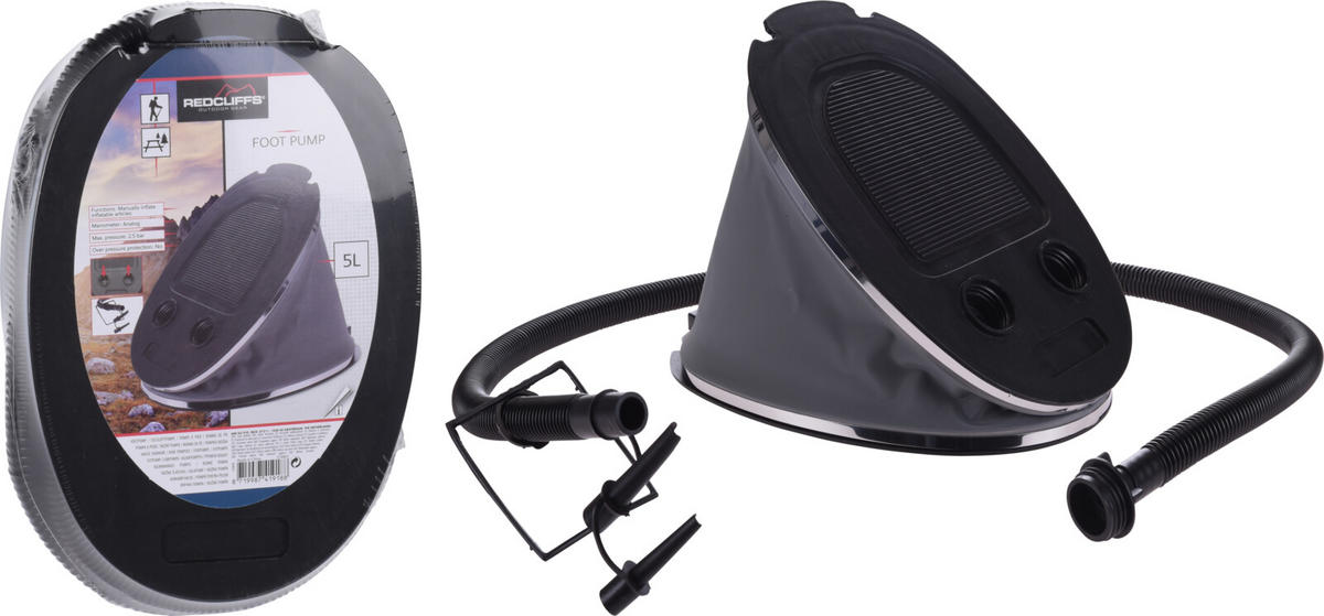 FOTPUMP  - svart, Design, plast (28/19/7cm)