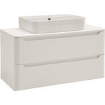 WASCHTISCHKOMBI 101 cm  - Weiß, KONVENTIONELL, Keramik/Holzwerkstoff (101cm) - Xora