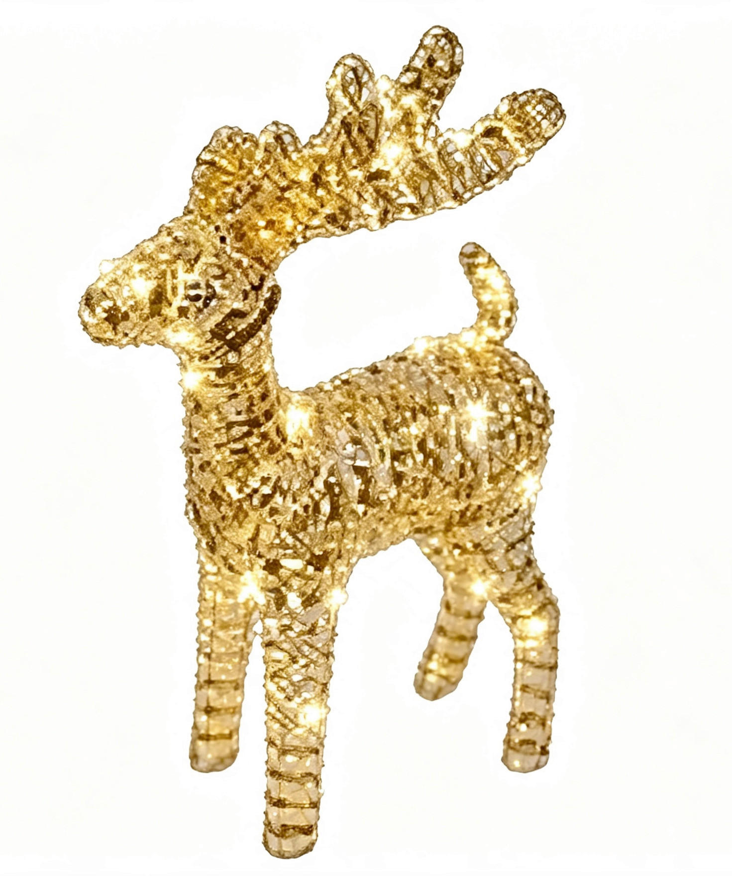 UKRASNI IRVAS - zlatna, Osnovno, metal/plastika (37/12/25cm) - X-Mas