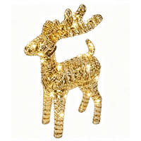 UKRASNI IRVAS - zlatna, Osnovno, metal/plastika (37/12/25cm) - X-Mas
