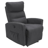 TV-FOTEL - antracit/fehér, Konventionell, textil/fém (76/87-102/93-156cm) - Carryhome