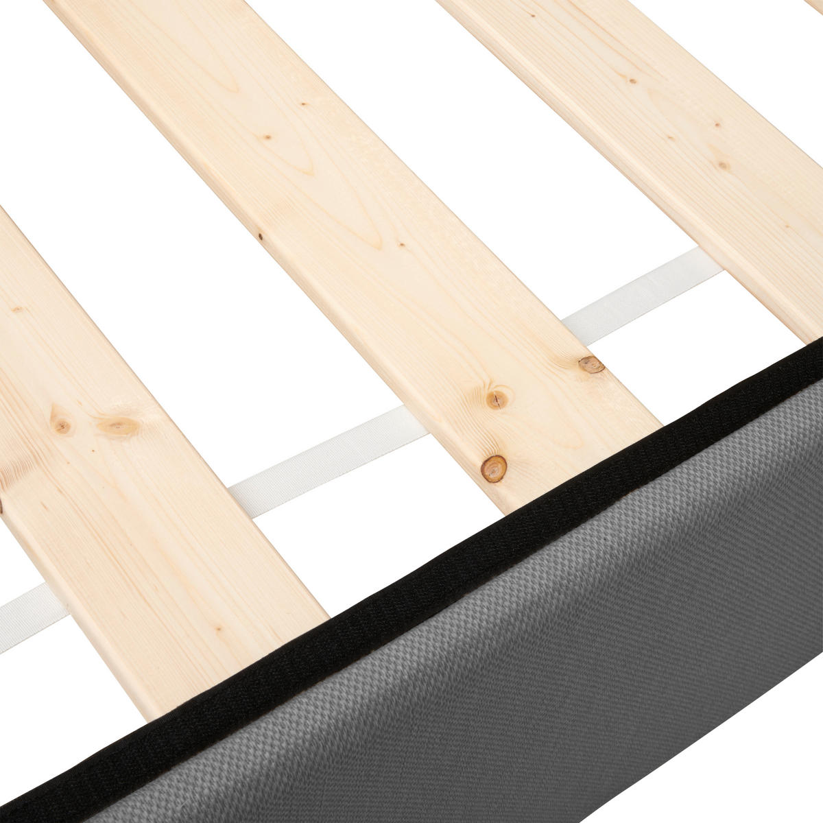 BOXBETT 180/200 cm  in Grau  - Grau, KONVENTIONELL, Holz (180/200cm) - P & B