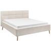 POLSTERBETT 180/200 cm  in Beige  - Eichefarben/Beige, KONVENTIONELL, Holz/Textil (180/200cm) - SetOne by Musterring