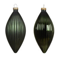 ORNAMENTE BRAD DE CRĂCIUN - culoare coconar, Basics, sticlă (6,00/6,00/13,00cm) - X-Mas