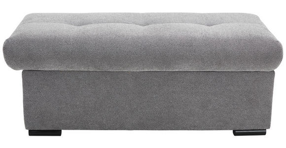 HOCKERBANK 108/42/54 cm Flachgewebe Grau Kunststoff - Schwarz/Grau, Design, Kunststoff/Textil (108/42/54cm) - Xora