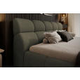POLSTERBETT Olivgrün 180/200 cm  - Schwarz/Olivgrün, Design, Kunststoff/Textil (180/200cm) - Esposa