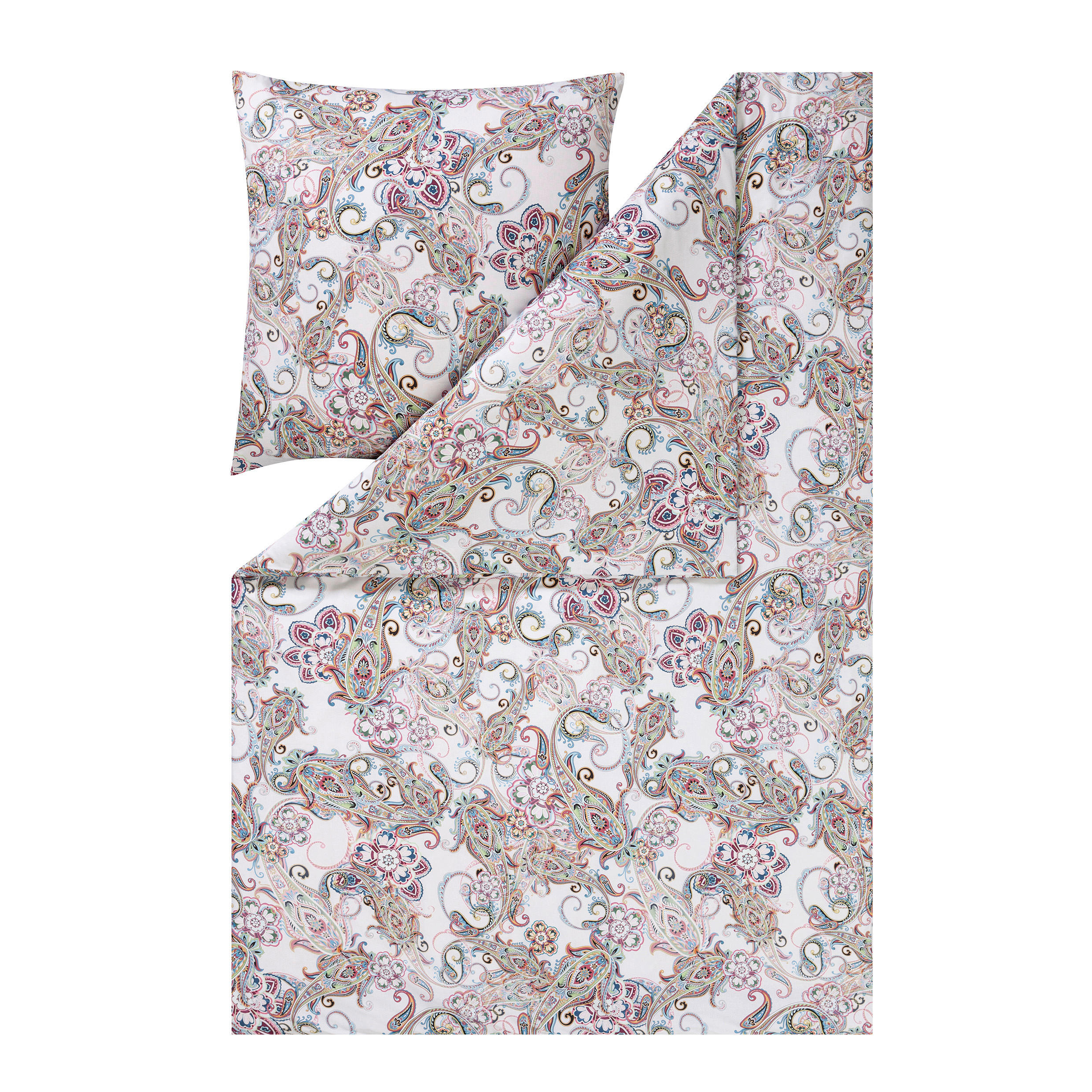 BETTWÄSCHE NatürlichEstella Makosatin 135/200 cm  - Rosa, Design, Textil (135/200cm) - Estella