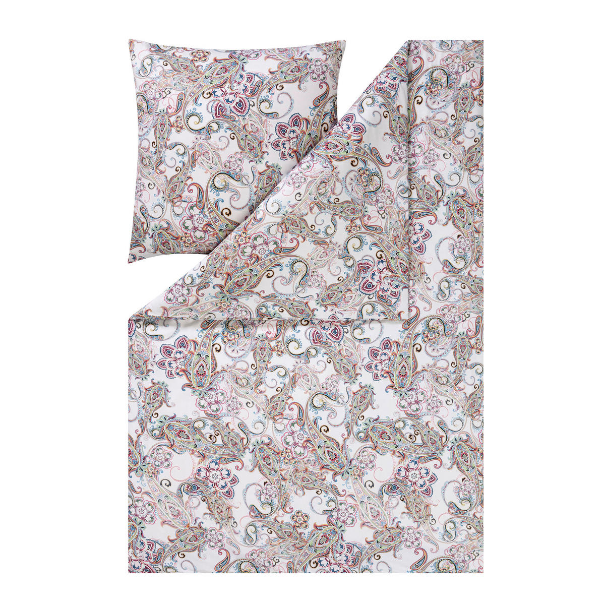 BETTWÄSCHE NatürlichEstella Makosatin 135/200 cm  - Rosa, Design, Textil (135/200cm) - Estella