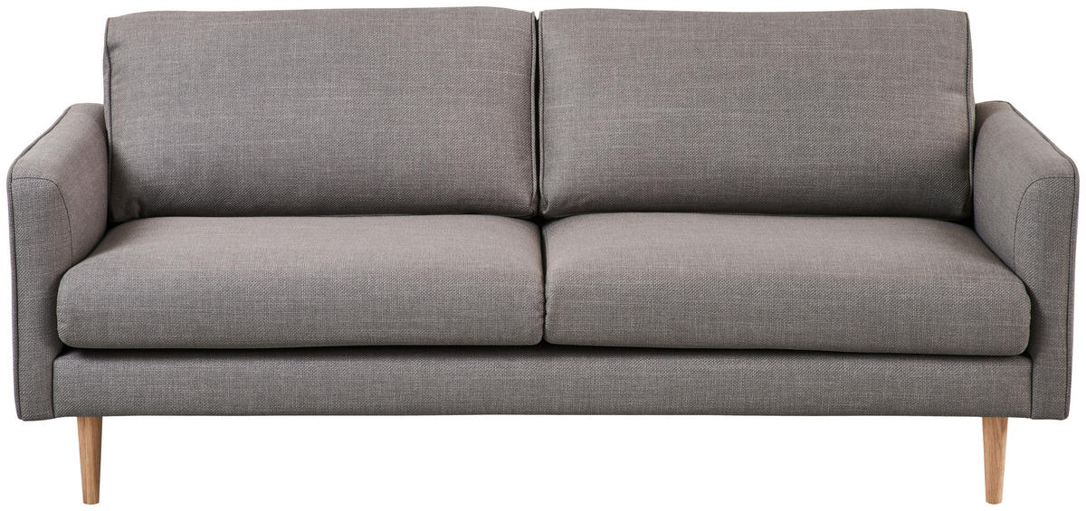 3-SITS SOFFA i grå  - grå/naturfärgad, Design, trä/textil (197/82,5/92cm) - Best Price