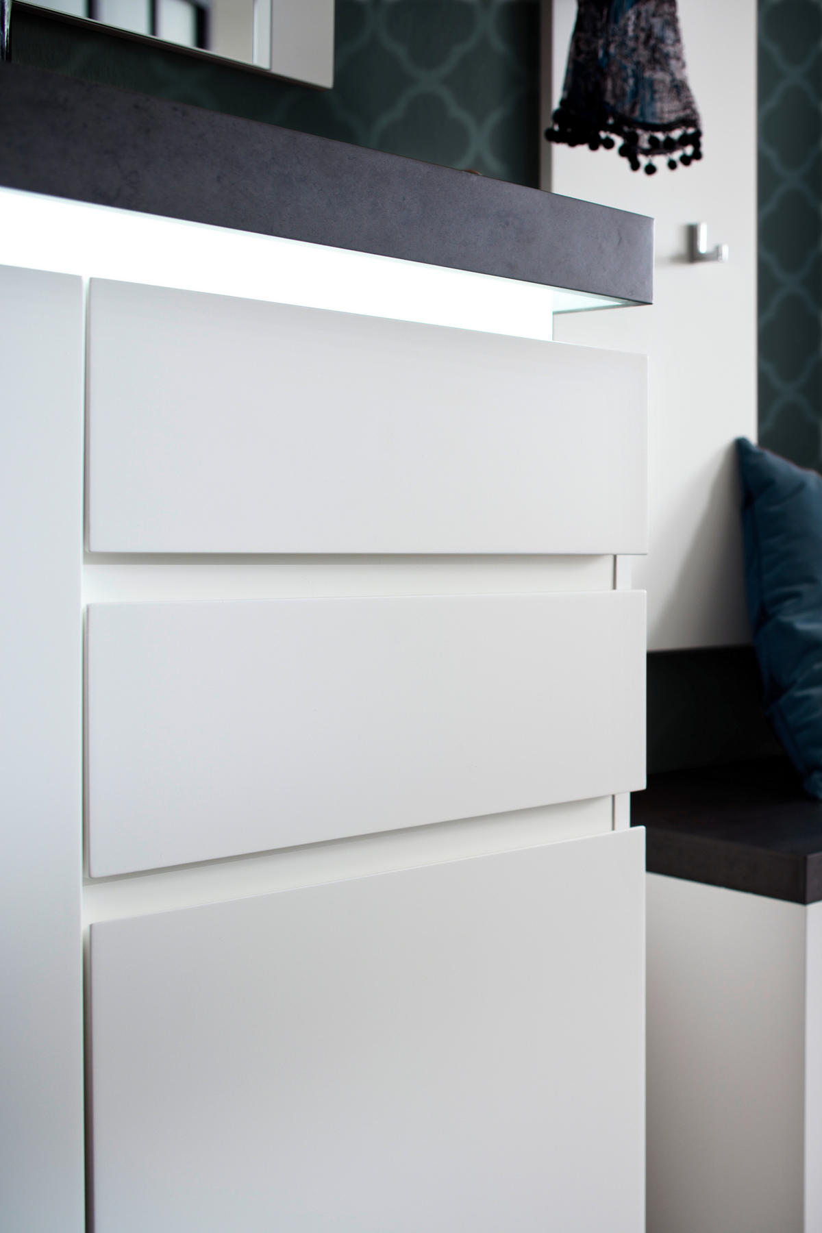 SCHUHSCHRANK 91/97/38 cm  - Weiss/Grau, Design, Holzwerkstoff (91/97/38cm) - Novel