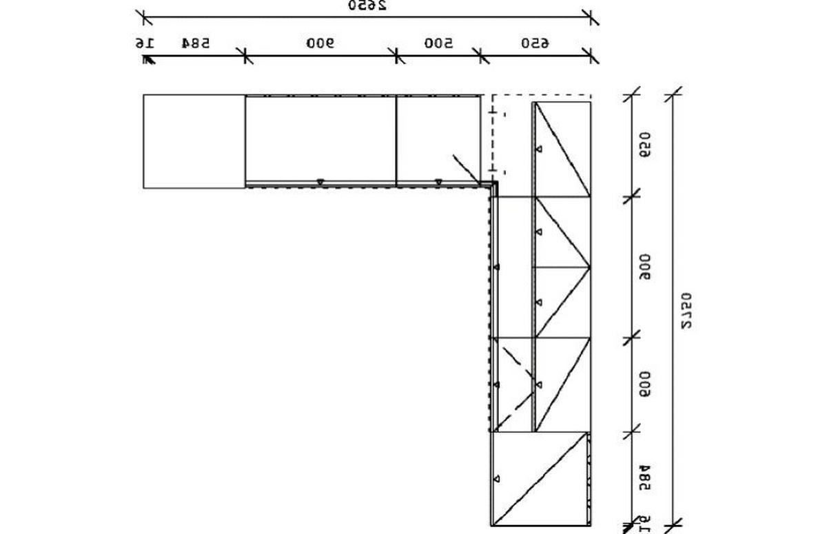 ECKKÜCHE 275/265 cm  in Weiß, Eichefarben  - Edelstahlfarben/Eichefarben, Basics, Holzwerkstoff/Metall (275/265cm) - Venda