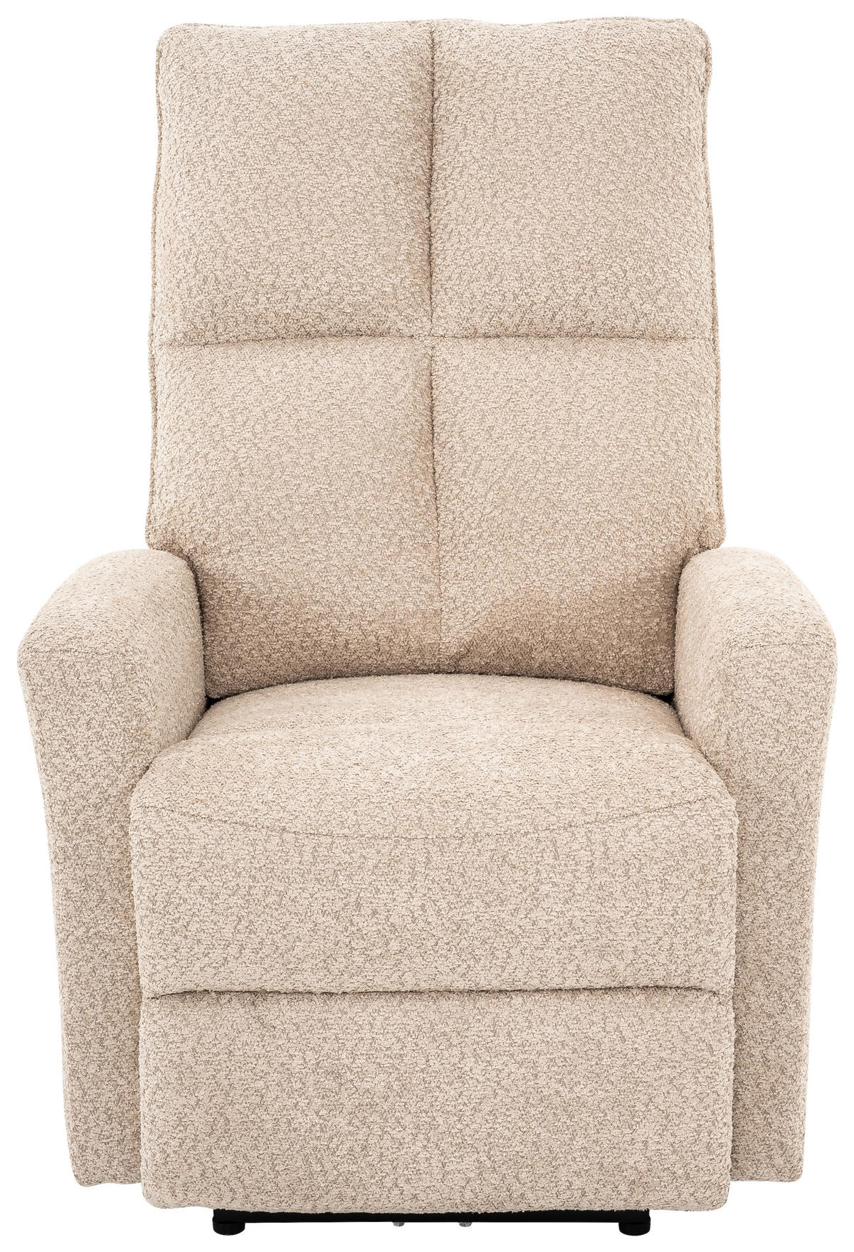 RELAXFÅTÖLJ i metall, textil beige  - beige/svart, Design, metall/textil (75/110/88cm) - Livetastic