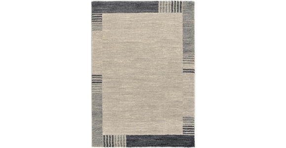 WEBTEPPICH 65/130 cm Palazzo Lobo Blau, Grau - Blau/Grau, KONVENTIONELL, Textil (65/130cm) - Novel