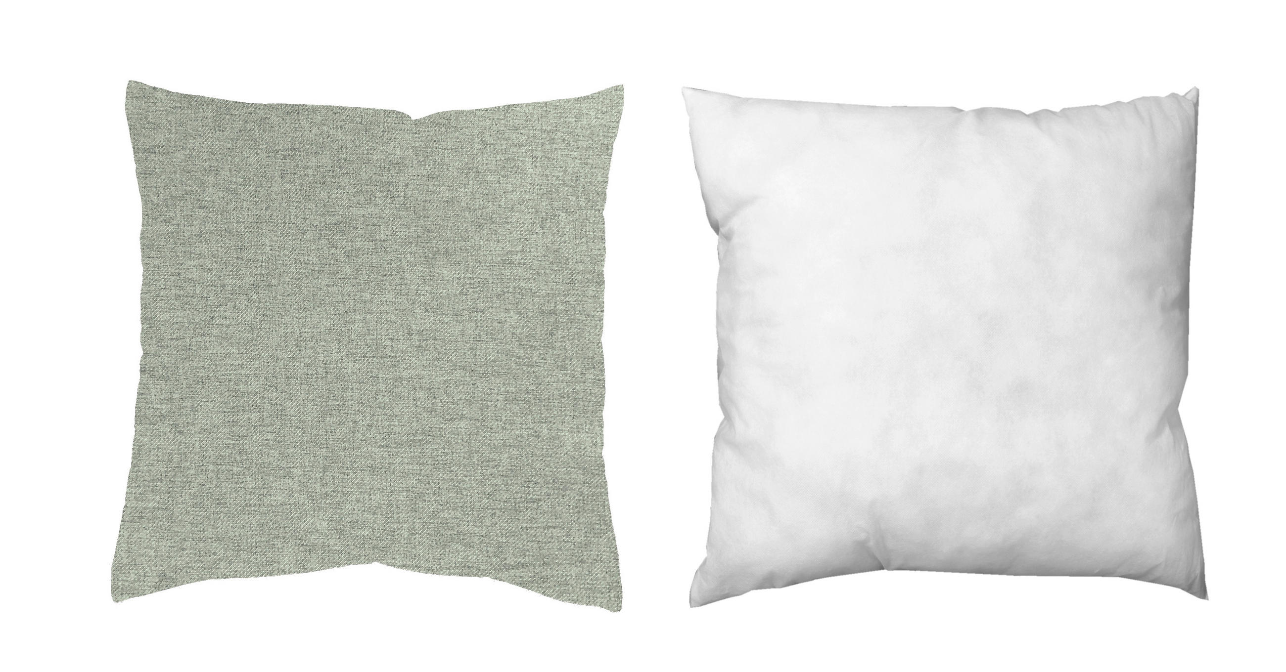 ZIERKISSEN  40/40 cm   - Salbeigrün, Basics, Textil (40/40cm)