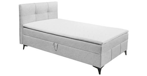 BOXBETT 120/200 cm  in Hellgrau  - Hellgrau, Basics, Holzwerkstoff/Textil (120/200cm) - Xora