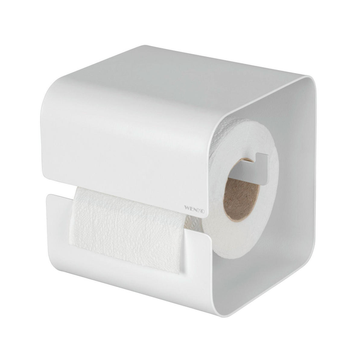TOILETTENPAPIERHALTER - Weiß, MODERN, Metall (14/14,5/13,7cm) - Mömax