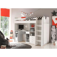 HOCHBETT 90/200 cm Weiß Weiß  - Weiß, MODERN, Holzwerkstoff (90/200cm) - MID.YOU