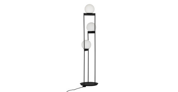 STEHLEUCHTE 37/163 cm - Schwarz, Design, Glas/Metall (37/163cm) - Dieter Knoll