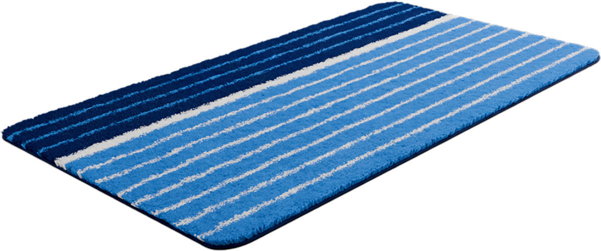 BADTEPPICH TANDEA Blau 70/120 cm  - Blau, Basics, Kunststoff/Textil (70/120cm) - Grund
