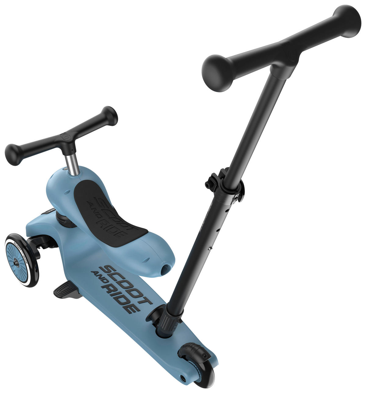 KINDERSCOOTER  - Pastellblau, Trend, Kunststoff (3,1kg) - Scoot and Ride