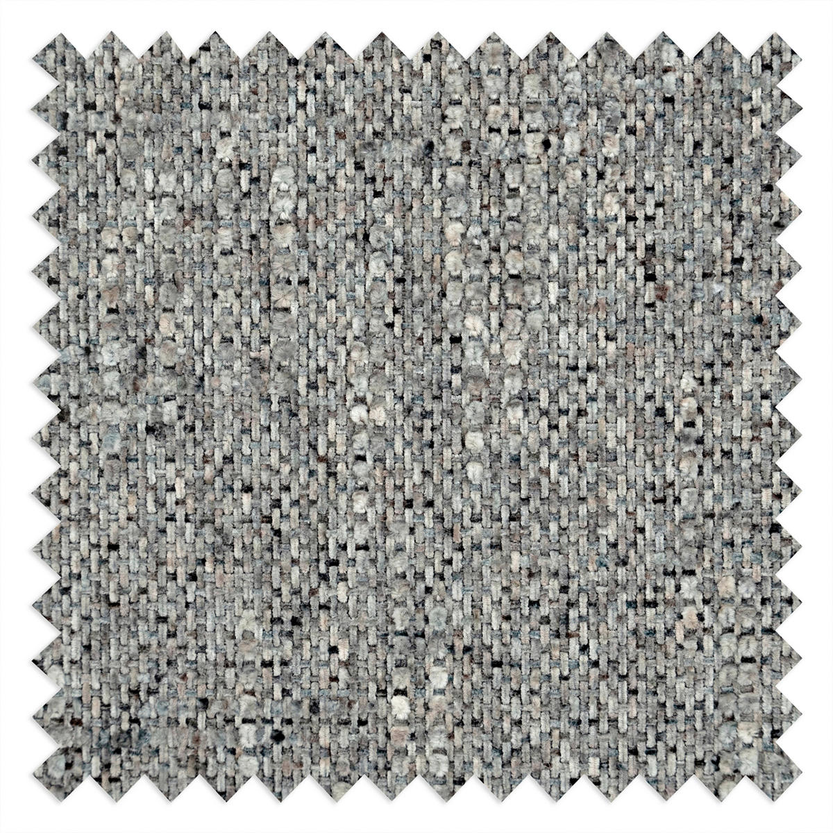 3-SITZER-SOFA Webstoff Grau  - Schwarzchrom/Grau, Design, Textil/Metall (187/85/92cm) - Livetastic