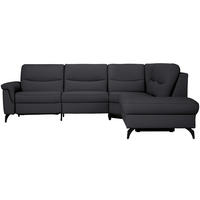 ECKSOFA  in Echtleder Schwarz  280/249 cm  - Anthrazit/Schwarz, Design, Leder/Metall (280/249cm) - Himolla Komfortklass