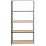 REGAL in 77/150/35 cm Eichefarben - Eichefarben/Schwarz, Trend, Holzwerkstoff/Metall (77/150/35cm) - Carryhome REGAL in 77/150/35 cm Eichefarben - Eichefarben/Schwarz, Trend, Holzwerkstoff/Metall (77/150/35cm) - Carryhome