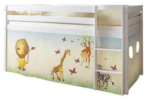 MID.YOU VYVÝŠENÁ POSTEĽ, 90/200 cm viacfarebná, biela