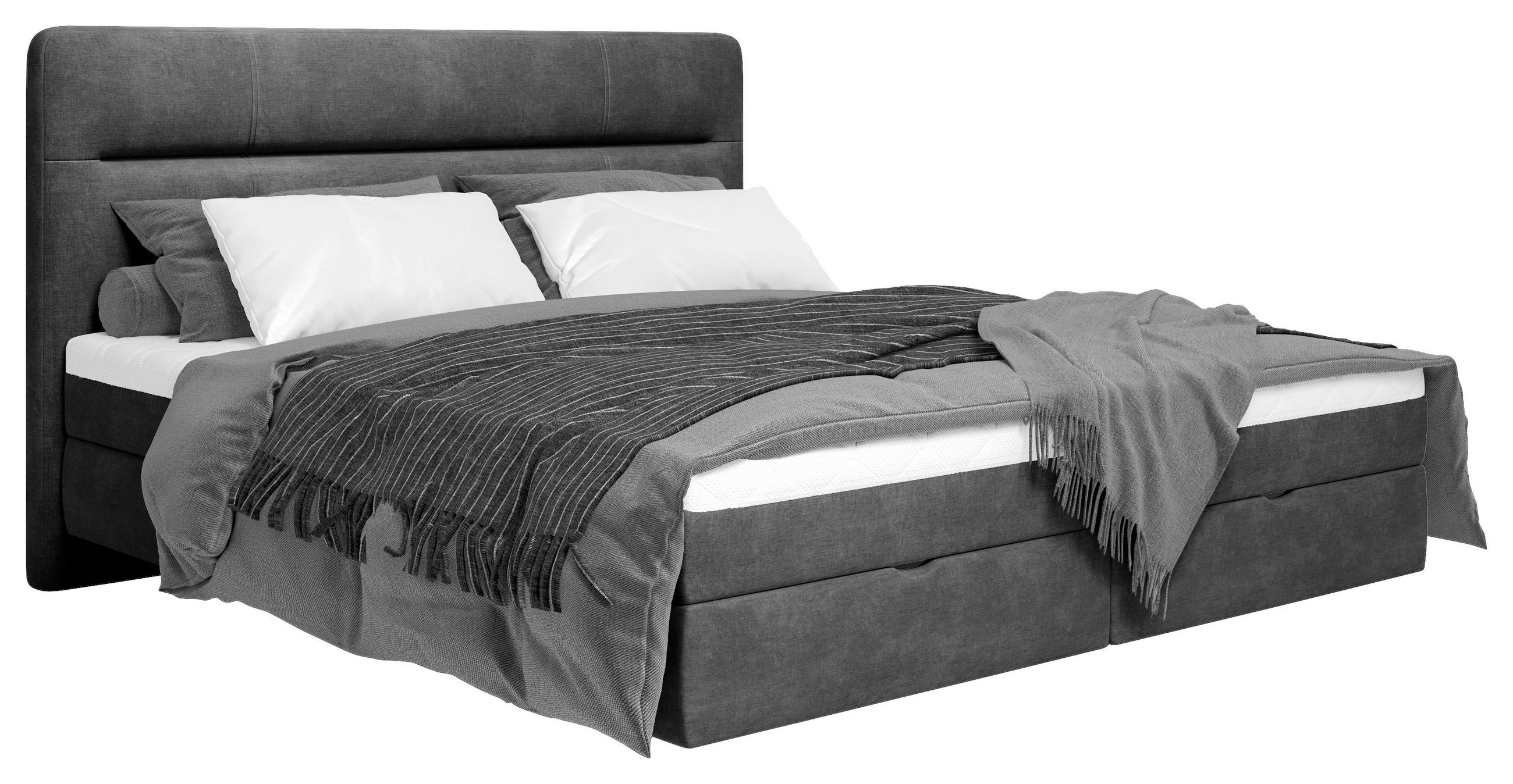 BOXBETT 180/200 cm  in Anthrazit  - Anthrazit, MODERN, Holz/Holzwerkstoff (180/200cm) - MID.YOU