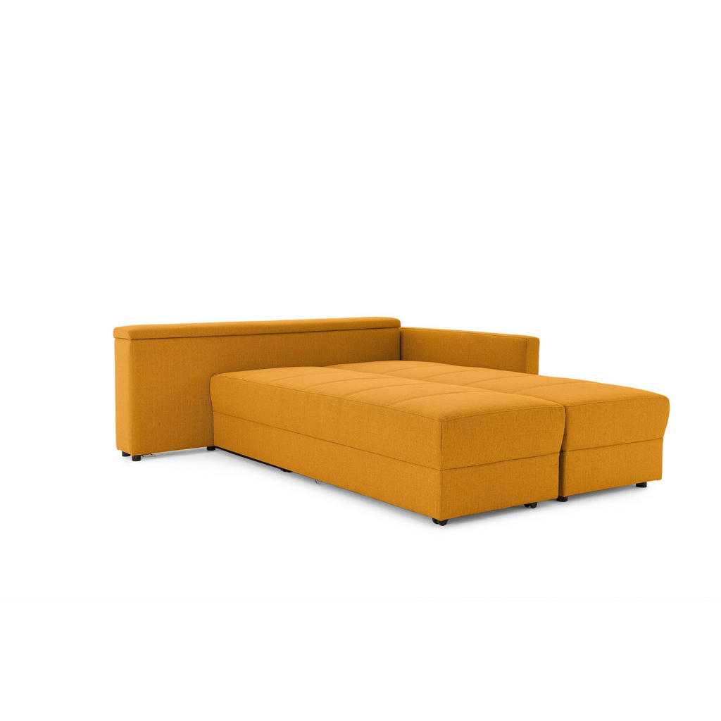 Thumbnail - Looks by W.Joop Ecksofa Looks Iii, Gelb, Textil, Uni, 4-Sitzer, Ottomane links, L-Form, 287x229 cm, Made in EU, Liegefun...