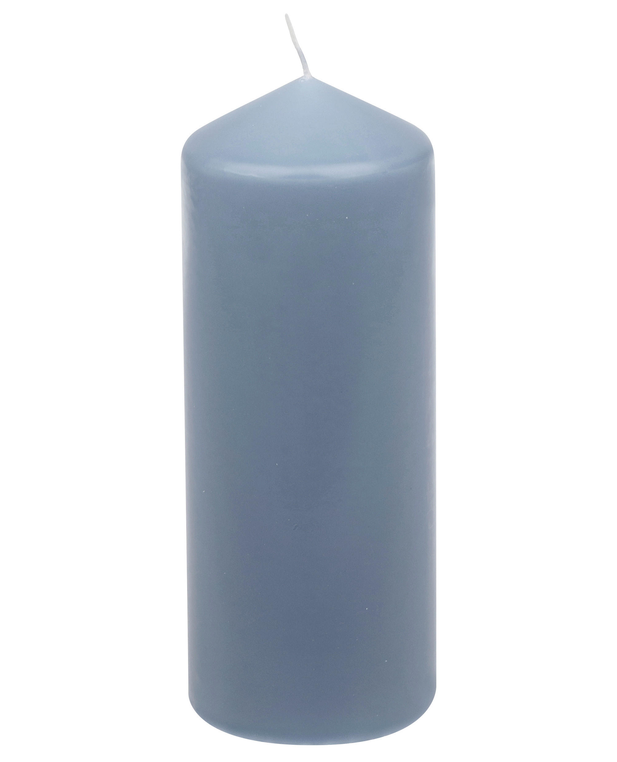 KERZE - Pastellblau, Basics, Paraffin (7,7/20,0cm) - Steinhart