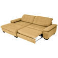 ECKSOFA in Webstoff Honig  - Schwarz/Honig, Design, Textil/Metall (180/265cm) - Carryhome