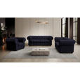 CHESTERFIELD-SESSEL - Wengefarben/Schwarz, LIFESTYLE, Holz/Textil (115/76,5/96cm) - Landscape
