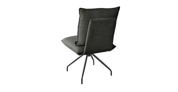 STUHL  in Stahl Struktur Metall, Textil  - Anthrazit/Schwarz, Design, Textil/Metall (50/90/70cm) - Dieter Knoll