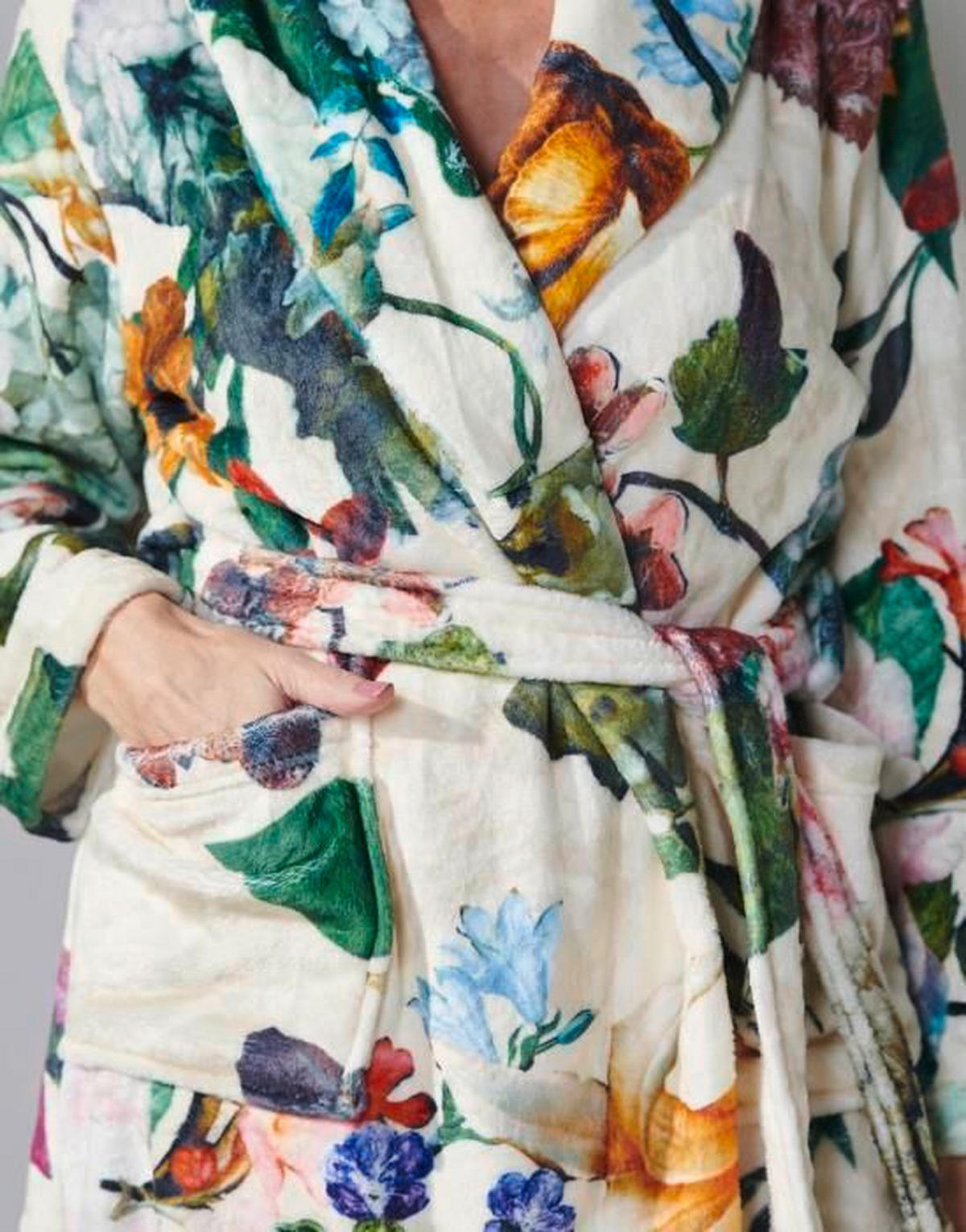 KIMONO Fleur  - Weiß, Basics, Textil (Mnull) - Essenza