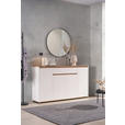 SIDEBOARD  in 160/93/38 cm  - Weiß/Eiche Artisan, MODERN, Holzwerkstoff (160/93/38cm) - Carryhome