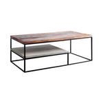COUCHTISCH in Holz, Stein 120/60/45 cm  - Hellbraun/Schwarz, Design, Holz/Stein (120/60/45cm) - Carryhome