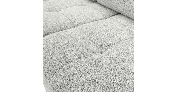 Ecksofa mit Funktion Creme Flachgewebe Zierkissen, Rückenkissen, Bettkasten, Schlaffunktion, Rücken echt, Liegefläche im Originalstoff  - Creme/Schwarz, KONVENTIONELL, Kunststoff/Textil (190/277cm) - Carryhome