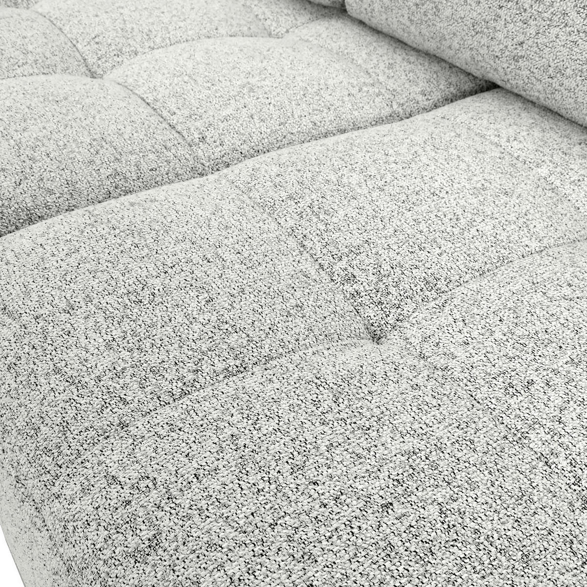 Ecksofa mit Funktion Creme Flachgewebe Zierkissen, Rückenkissen, Bettkasten, Schlaffunktion, Rücken echt, Liegefläche im Originalstoff  - Creme/Schwarz, KONVENTIONELL, Kunststoff/Textil (190/277cm) - Carryhome