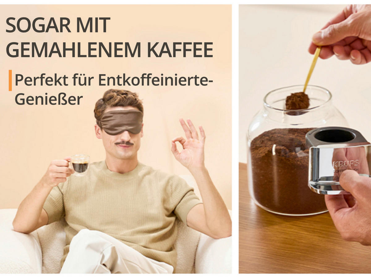 KAFFEEVOLLAUTOMAT Coffee Crush  - Salbeigrün, Basics, Kunststoff (38.5/18.5/41cm) - Krups