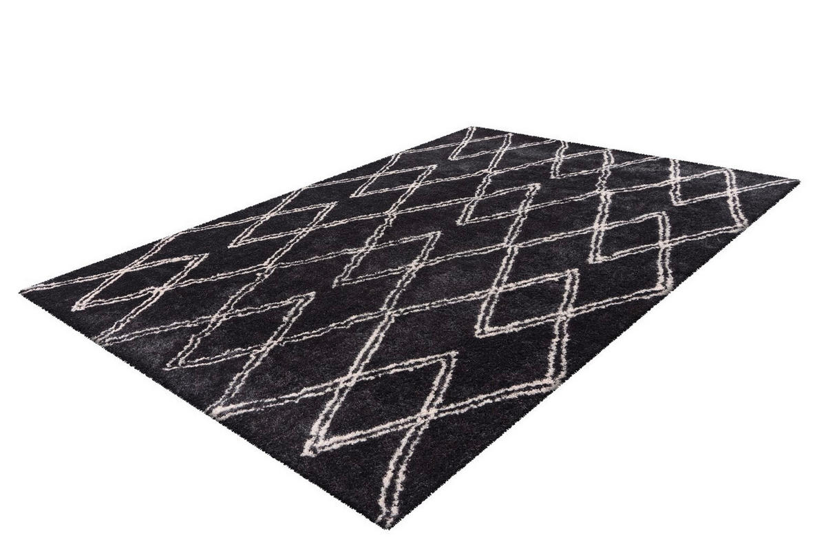 HOCHFLORTEPPICH 120/170 cm Orlando 325 Anthrazit Anthrazit  - Anthrazit, KONVENTIONELL, Textil (120/170cm)