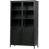 VITRINE  in Schwarz  - Schwarz, Design, Glas/Metall (99/170/44cm) - Livetastic