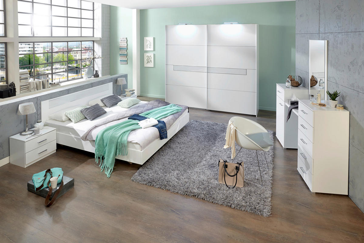 FUTONÁGY  fehér  - fehér, Design, faalapú anyag (169/81/210cm) - Ti'me