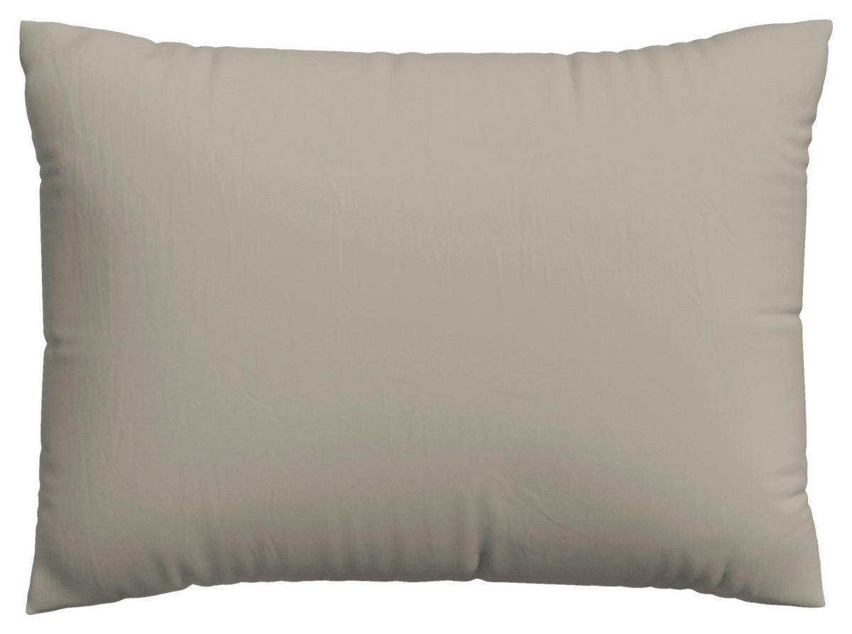 KISSENHÜLLE EASY JERSEY 40/60 cm  - Taupe, Basics, Textil (40/60cm) - Schlafgut