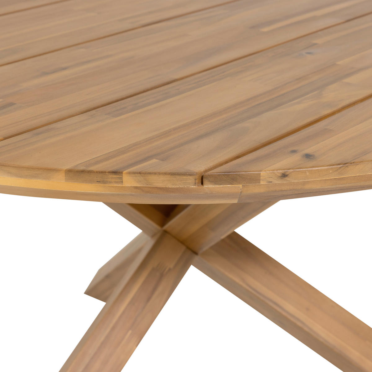 GARTENTISCH 135/135/76 cm Holz rund  - Naturfarben, MODERN, Holz (135/135/76cm) - Livetastic